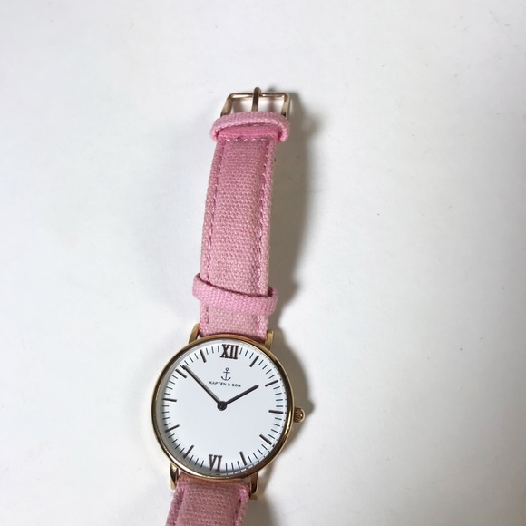 Kapten & Son Pink Canvas Strap Analog Watch - Picture 6 of 8